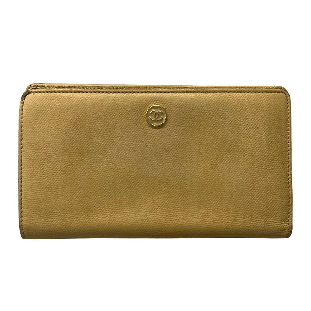 Chanel CC Button Long Wallet